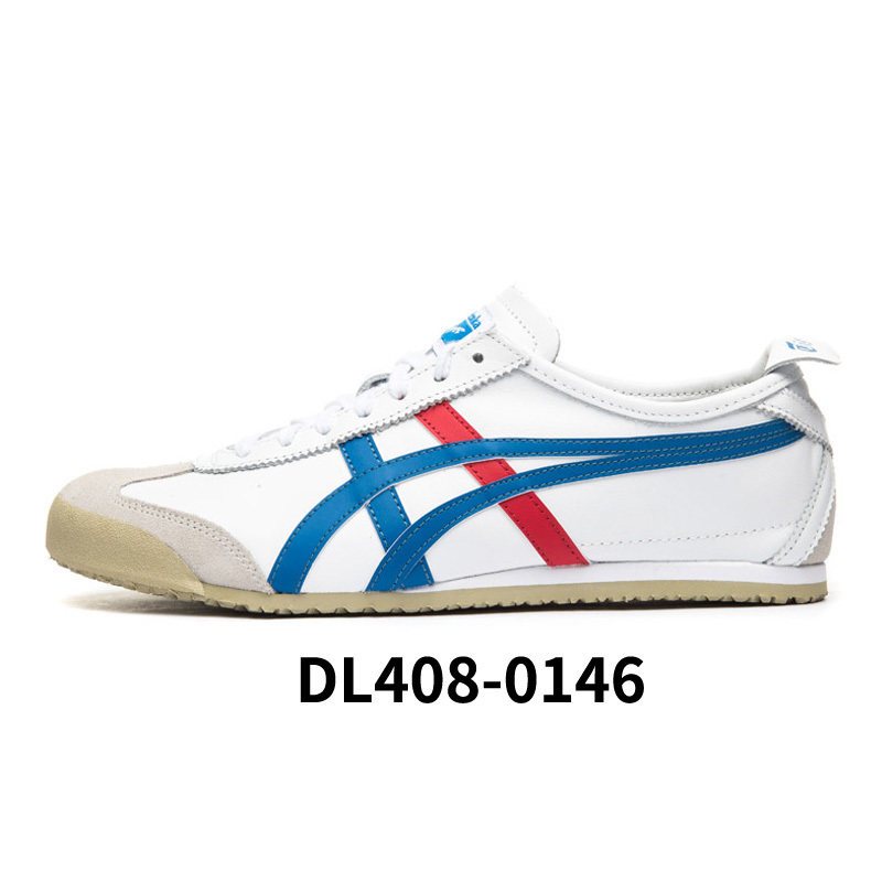 OnitsukaTiger鬼冢虎男鞋女鞋2019新款经典运动休闲鞋DL408-0146 白色/淡灰蓝 41.5