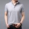 啄木鸟短袖T恤男2019夏季新款商务休闲上衣中年翻领Polo衫爸爸装_1 190/104A 灰色
