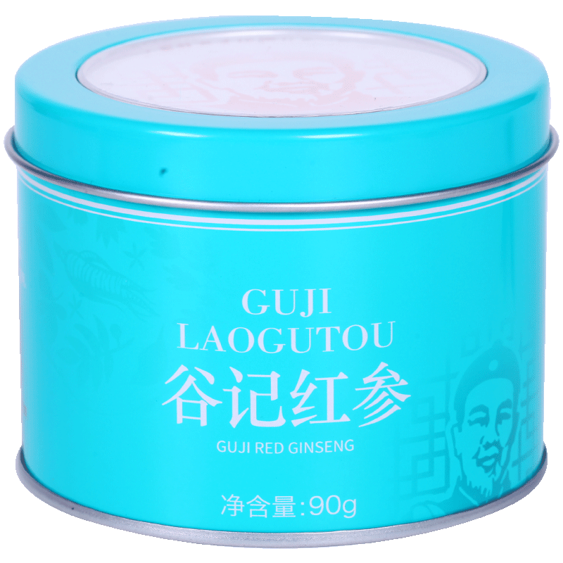 谷记老谷头圆罐红参片90g