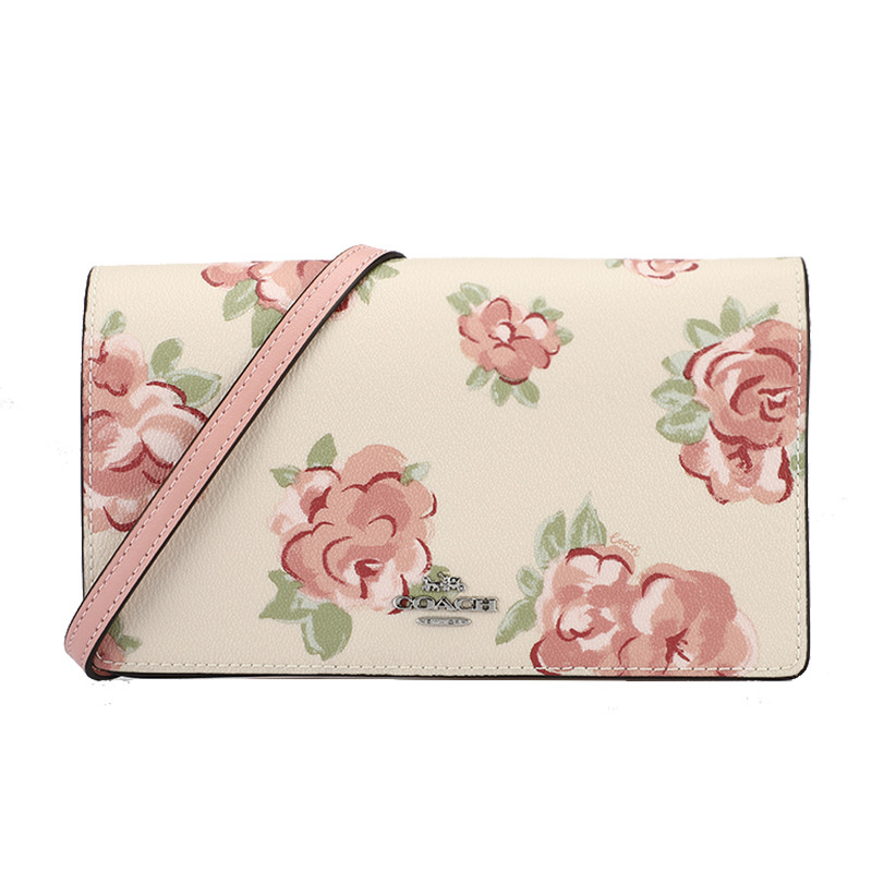 COACH 蔻驰 欧美时尚女斜挎包包盖式手拿单肩斜挎其他两用包