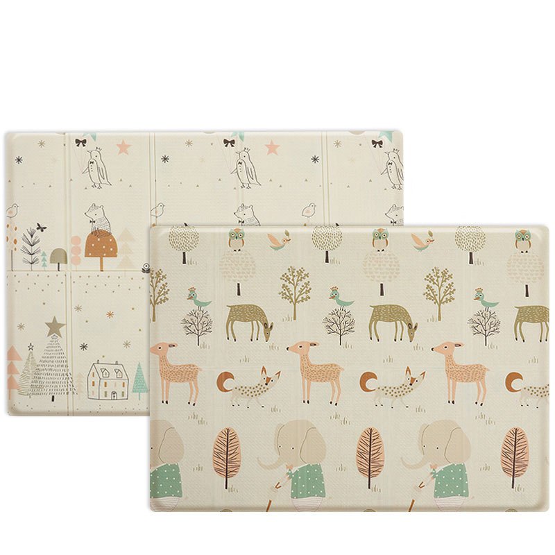 曼龙宝宝折叠垫MLZDD01森林大象+森林小鸟折叠垫