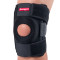狂迷护膝髌骨防护缓震支撑网孔透气护膝（单只装） 均码 黑色（四弹簧）