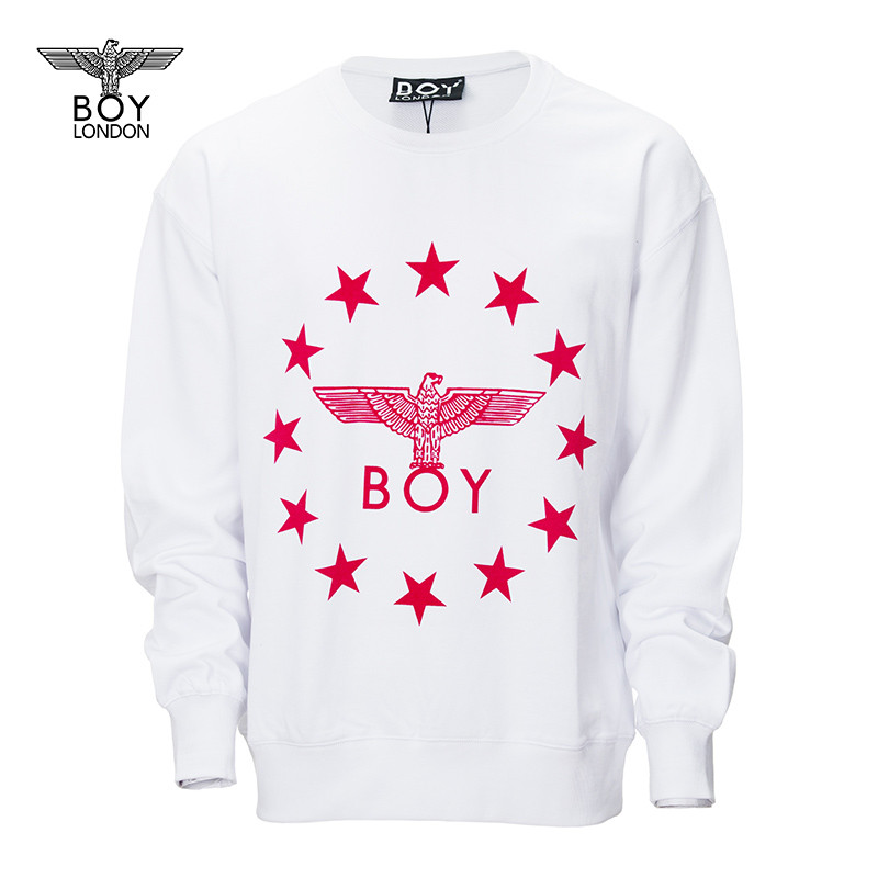 BOY LONDON 男款长袖卫衣 XL 白色