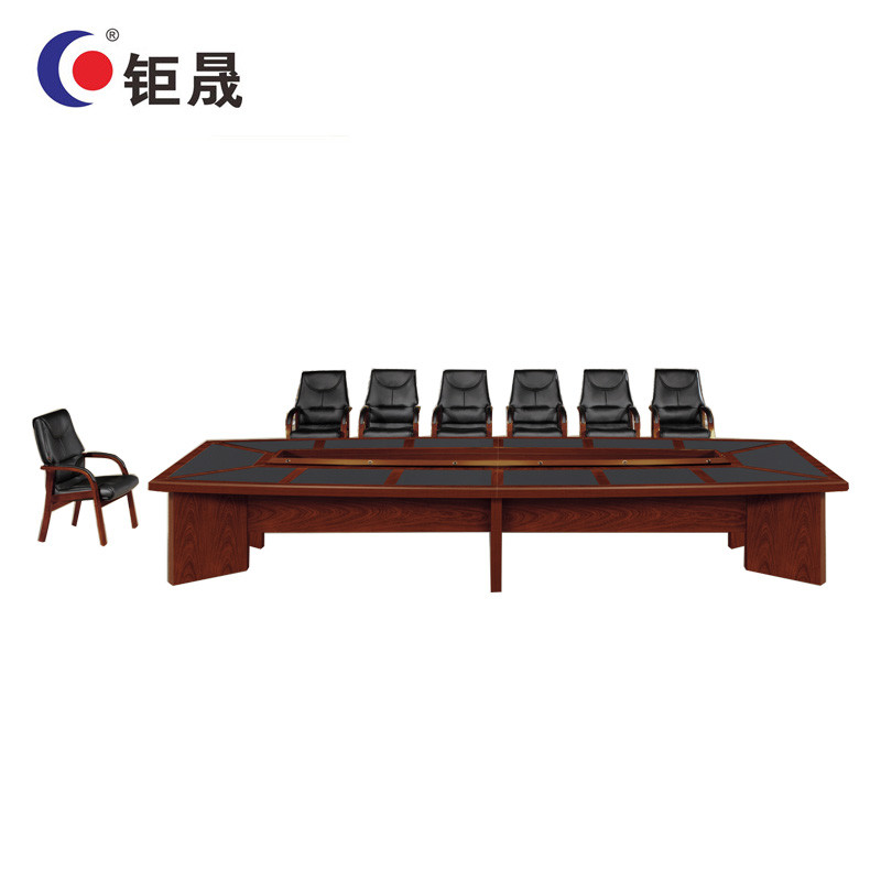 钜晟办公家具油漆会议桌4.8米会议桌JF1548 胡桃色