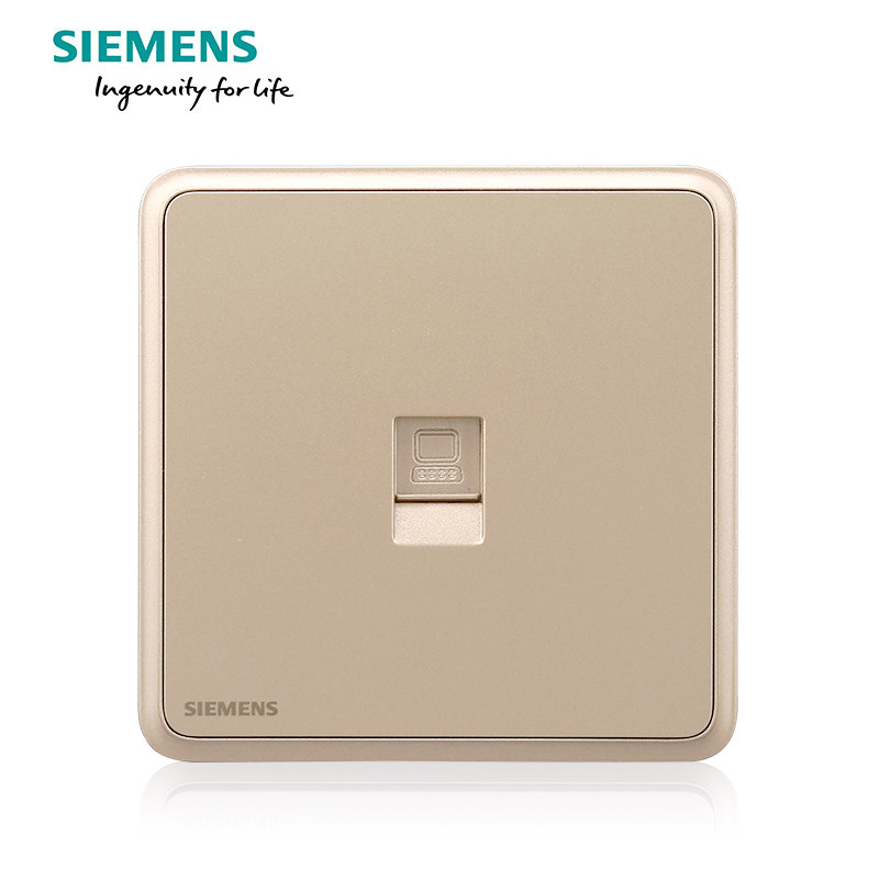 西门子（SIEMENS）开关电源插座86型面板灵蕴系列日曜金五孔USB一开带16A空调插 电脑 灵蕴日耀金系列