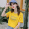 碧芮短袖t恤女2019新款夏季半袖印花春装条纹ins潮宽松衣服女装上衣 粉色075 XXL