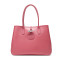 Longchamp 珑骧 女士ROSEAU系列牛皮中号手提单肩包 2686 871 882-桃红色