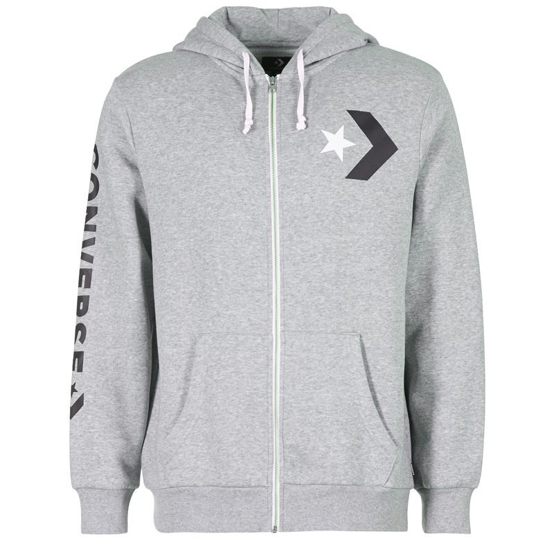 Converse/匡威男装开衫连帽卫衣灰色10007041-A01 2XL 灰色