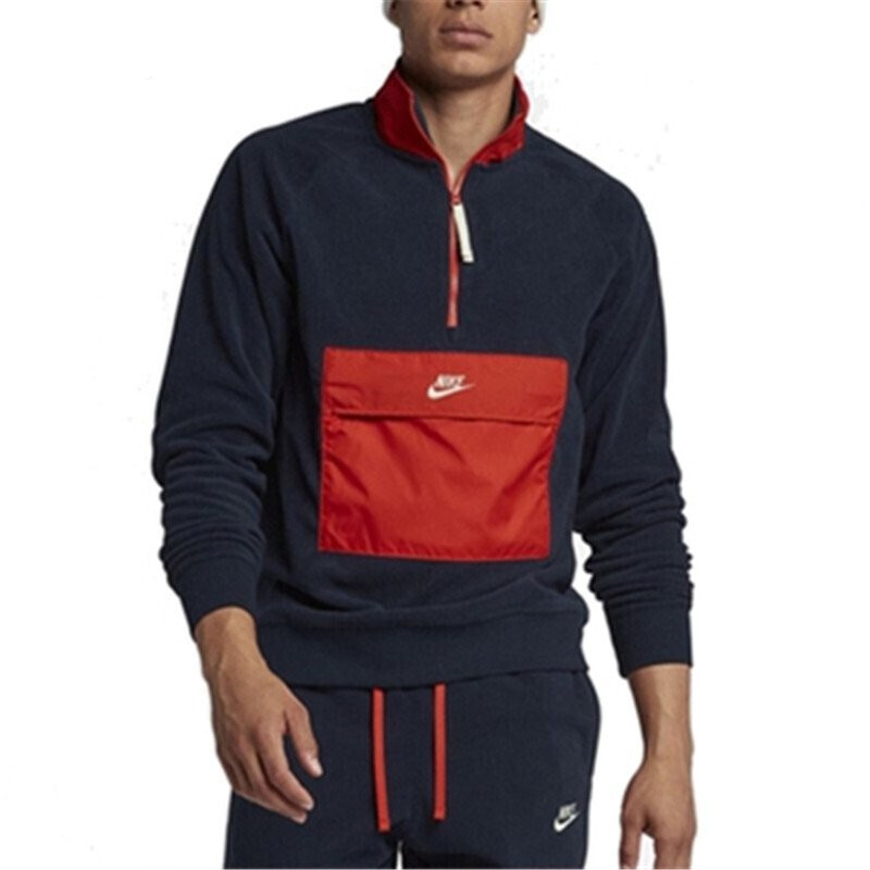 nike耐克男装冬季新款运动服半拉链时尚跑步训练舒适卫衣套头衫929098-451 M 929098-451