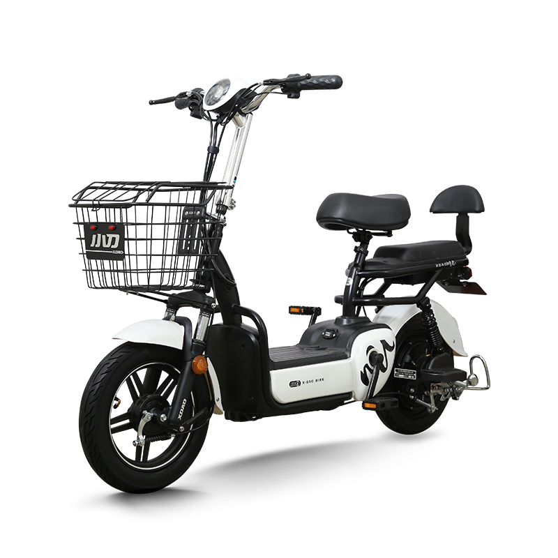 小刀电动车 48v3C认证新款国标电动自行车电瓶车平衡车双人 锦云 皎月白