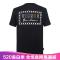Versace VERSUS 范思哲 男款棉质短袖T恤 BU90751 BJ10388 B1008-黑色印花 M