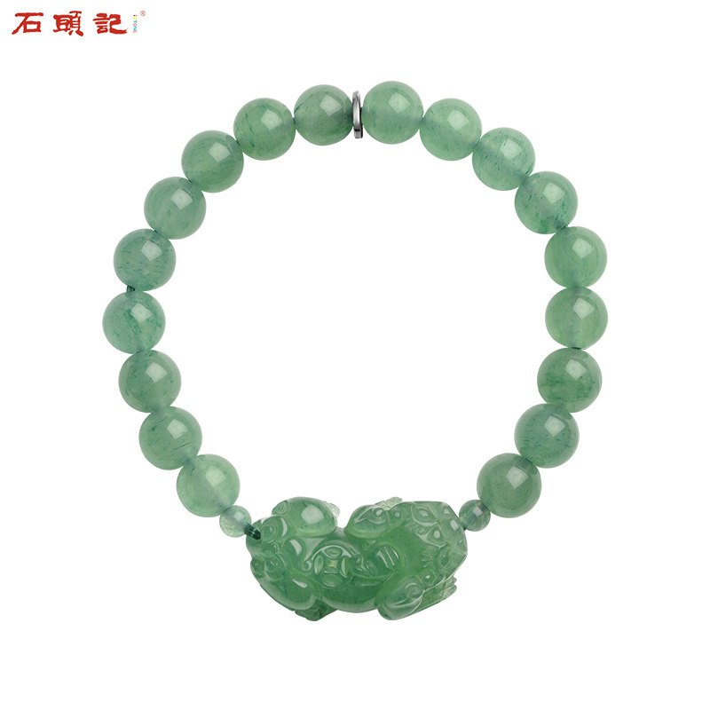 石头记天然东陵玉貔貅手链手串男女佛珠手链首饰情侣手链生日_4 东陵玉8mm223923501