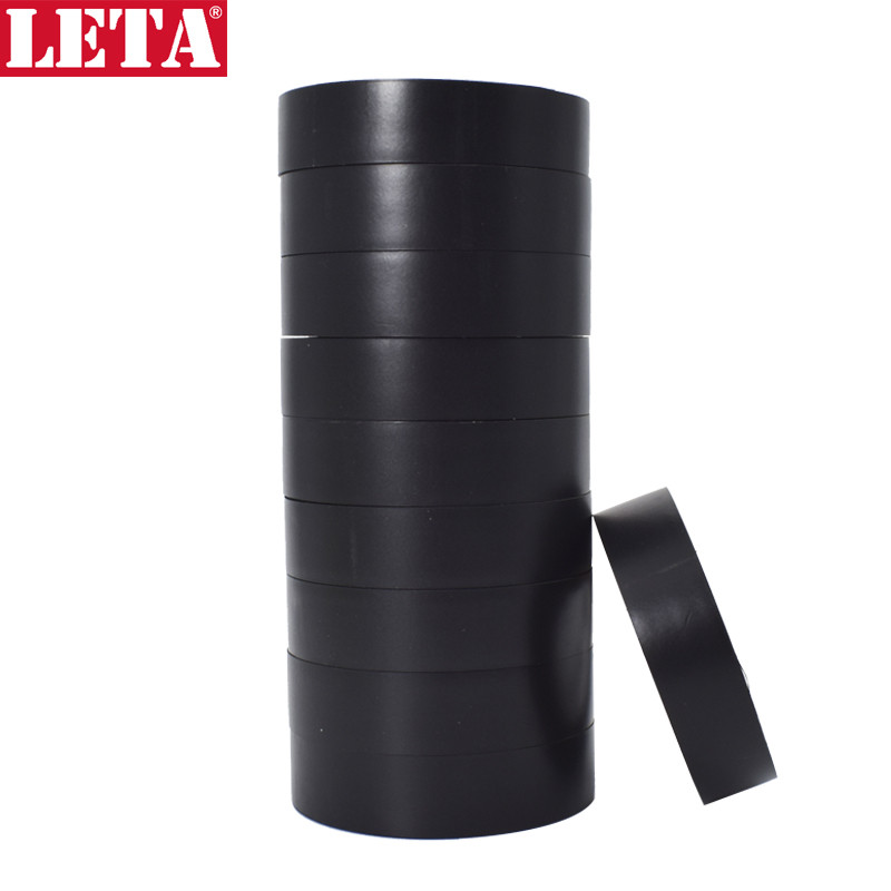 【苏宁自营】勒塔（LETA）工具 黑色绝缘胶带电工标记胶带20m*18mm(10卷装) 耐磨防潮耐酸碱LT-PPE555