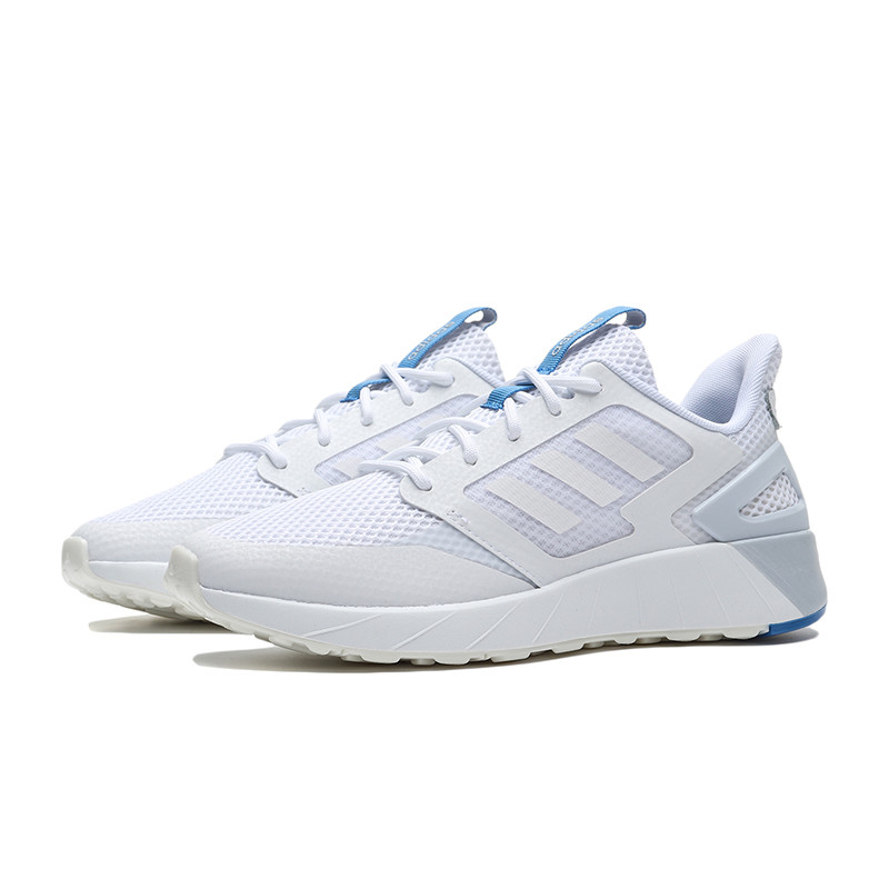adidas阿迪达斯NEO女鞋网面运动鞋休闲鞋EF3530 EF3530白色+航空蓝 36.5码