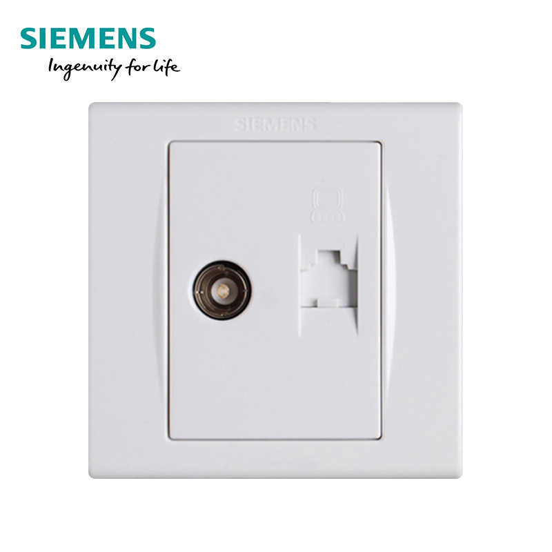 西门子(SIEMENS)开关插座品宜雅白系列 电脑+电视 品宜雅白系列