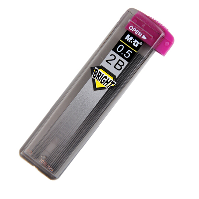 晨光（M&G）SL-301铅芯替芯2B自动活动铅笔铅芯替芯 0.7mm铅芯 12个装 黑色