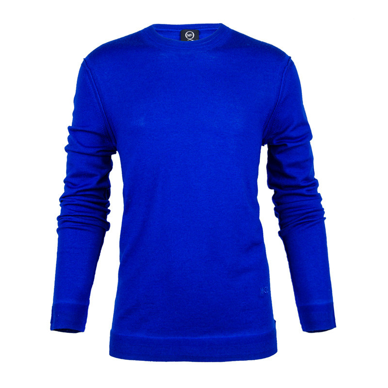MCQ麦寇亚历山大麦昆副线欧美潮牌英国设计师品牌男士羊毛针织衫 L 蓝色