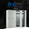 豫亿腾钢制加厚员工铁皮更衣柜储物寄存包鞋柜泳池车间职工宿舍浴室换衣柜多门带锁柜灰白色可定制二门更衣柜 0.7mm两门更衣柜(深度500mm)