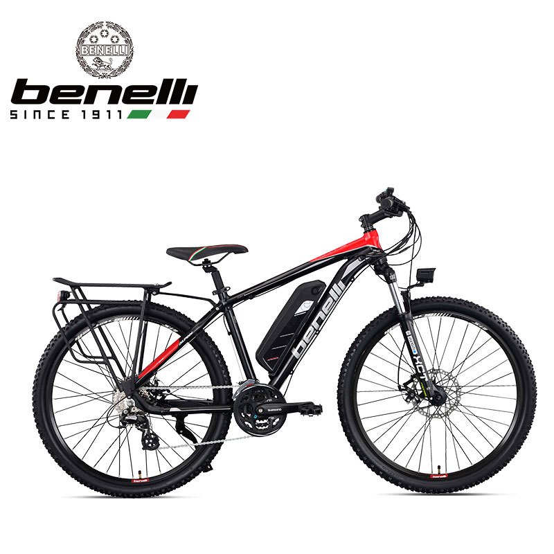 贝纳利(Benelli)阿尔潘山地版 电动自行车/电踏车/电瓶车/48v锂电池/续航60km 军绿色