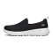 Skechers斯凯奇女鞋新款一脚套鞋健步鞋轻薄透气布休闲鞋15637 黑色/白色/BKW 36.5