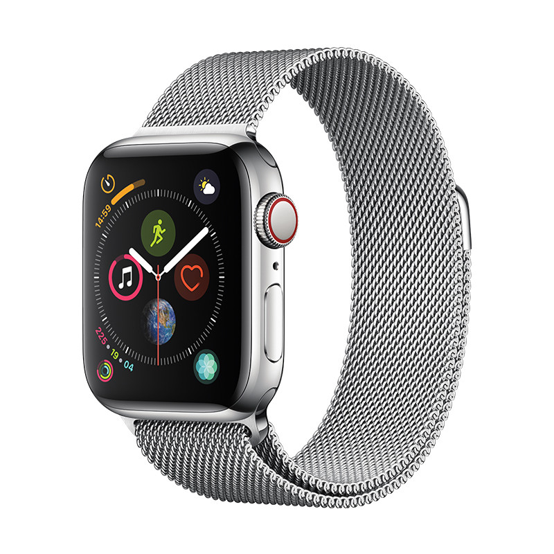Apple Watch Series4 智能手表GPS+蜂窝网络款 40毫米不锈钢表壳搭配米兰尼斯表带/JSD