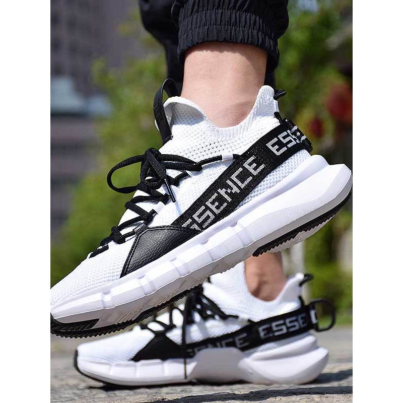 李宁(LI-NING)休闲鞋男鞋悟道Lace Up男子一体织透气中帮篮球休闲鞋AGBP009 AGBP009-3标准白/标准黑 42