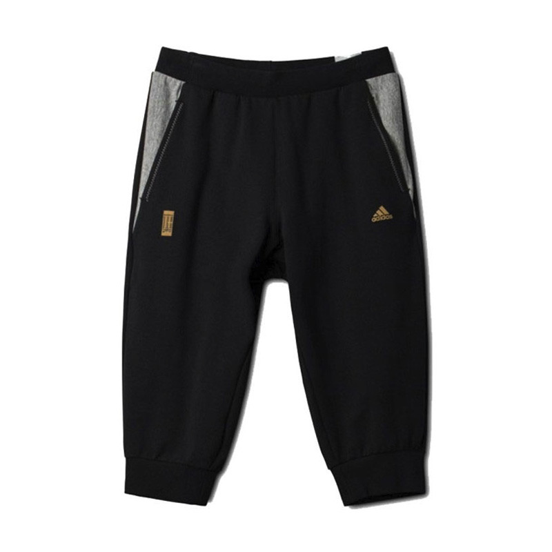 ADIDAS(阿迪)WJ 3/4 KN PANT夏季男子针织中裤AJ3709 L 黑色