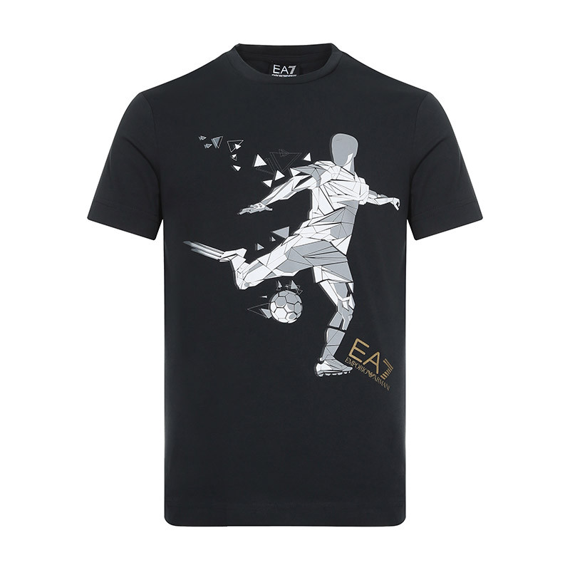 EMPORIO ARMANI EA7 阿玛尼 男士棉质圆领短袖T恤衫 3GPT14 PJP6Z XL 1578-夜蓝色