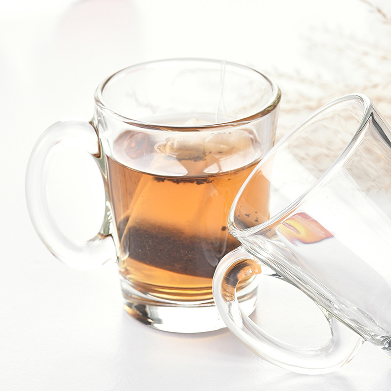 Ocean进口无铅玻璃耐热热饮杯咖啡杯红茶茶饮杯啤酒把杯315ML2只
