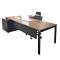 富和美(BNF)66D1902办公家具办公桌老板桌经理行政桌子办公台办公桌（1900L*1800W*750H） 棕色