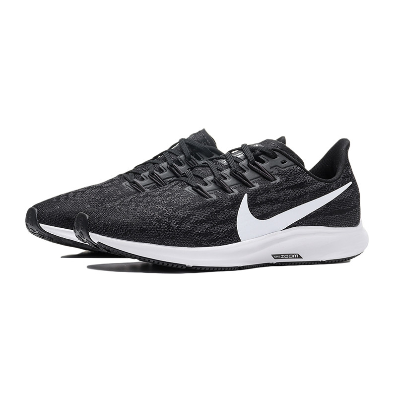 【自营】NIKE耐克男鞋跑步鞋ZOOM系列飞马36低帮休闲运动鞋AQ2203 AQ2203-002黑+白+闪电灰 41码