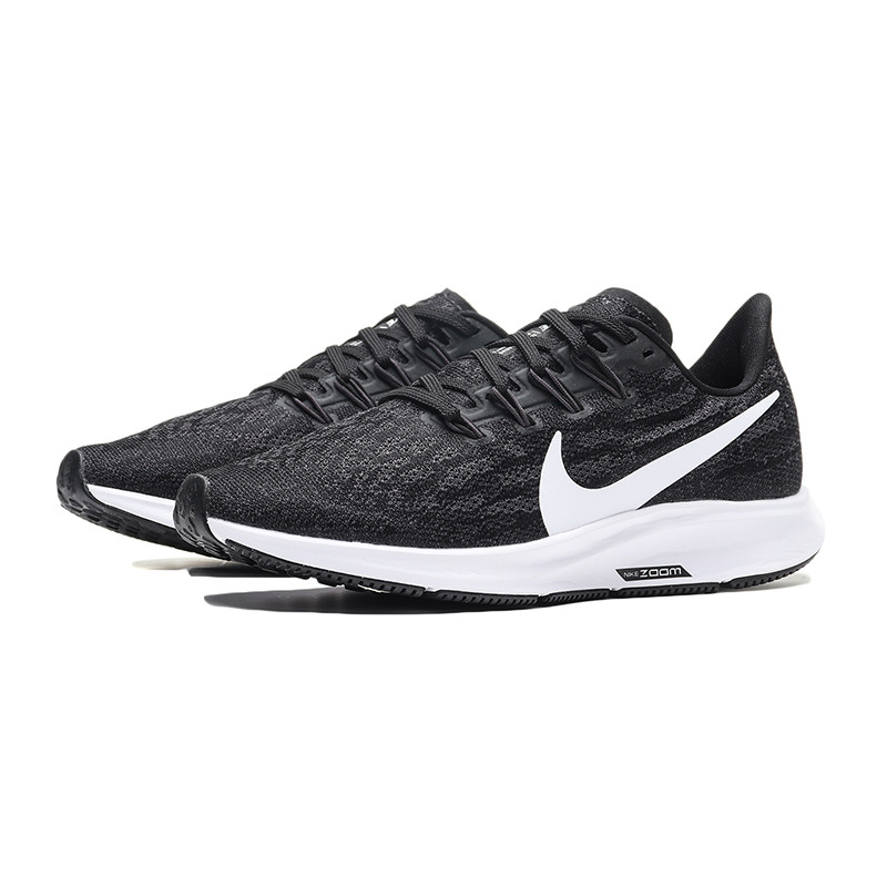 【自营】NIKE耐克女鞋跑步鞋ZOOM系列飞马36低帮休闲运动鞋AQ2210 AQ2210-004黑+白+闪电灰 36.5码