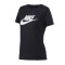 【自营】NIKE耐克女装短袖T恤经典简约圆领针织休闲运动服BV6170 L BV6170-010黑+白