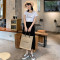 印花短袖T恤女2019新款韩版ins修身衣服半袖上衣夏季 M 白色