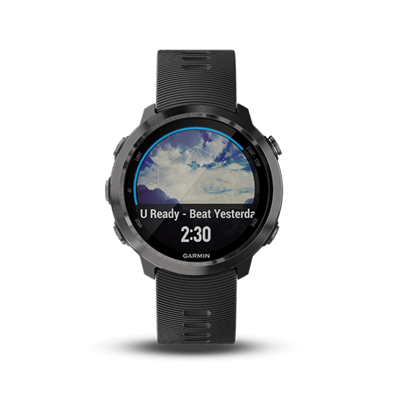 Garmin佳明Forerunner645多功能运动音乐智能防水跑步游泳骑行功能手表（645M黑灰色音乐版）