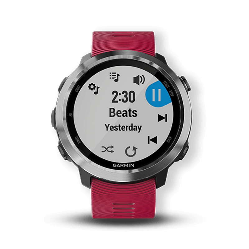 Garmin佳明Forerunner645多功能运动音乐智能防水跑步游泳骑行功能手表（645M樱桃红音乐版）