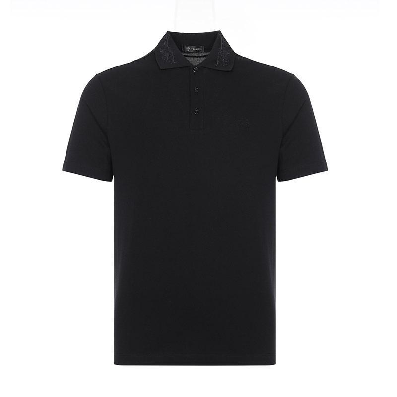 Versace 范思哲 男棉质短袖POLO衫 A81901 A223004 A008-黑色 XL