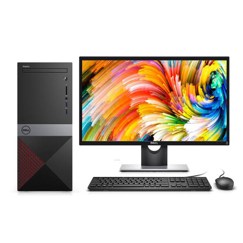 戴尔(DELL)成就3670 I5-8400 8G内存128GSSD/1T机械硬盘/WIFI蓝牙/键盘鼠标23.8寸