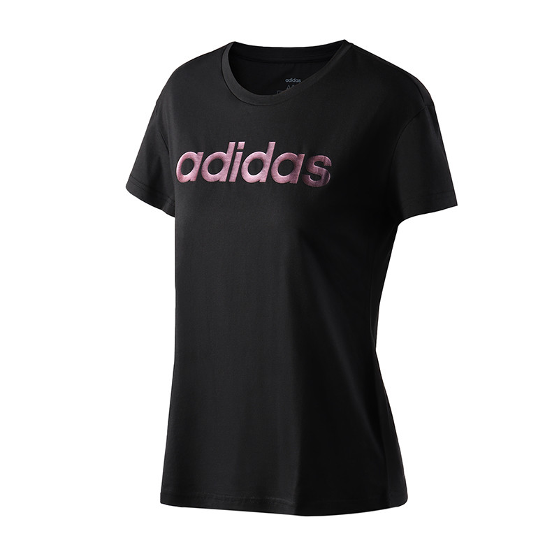 阿迪达斯女服短袖T恤运动休闲服装EI4577. XL EI4577黑色