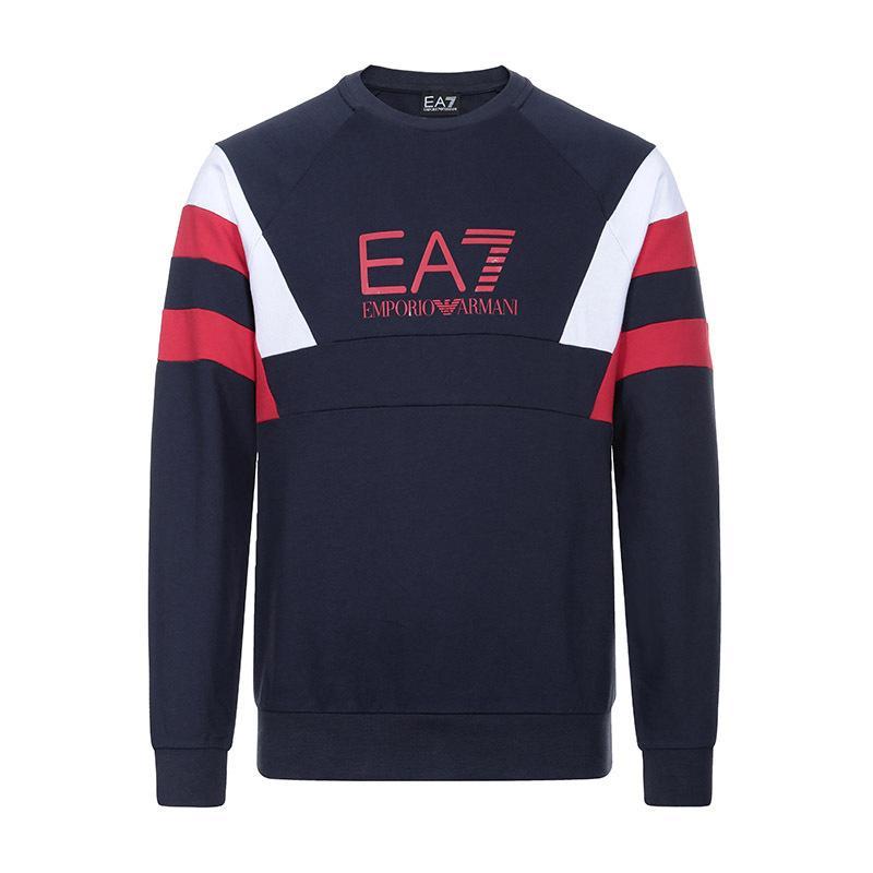 EMPORIO ARMANI EA7 阿玛尼 男士棉质圆领长袖卫衣 3GPM40 PJ05Z 1554-海军蓝多色 L