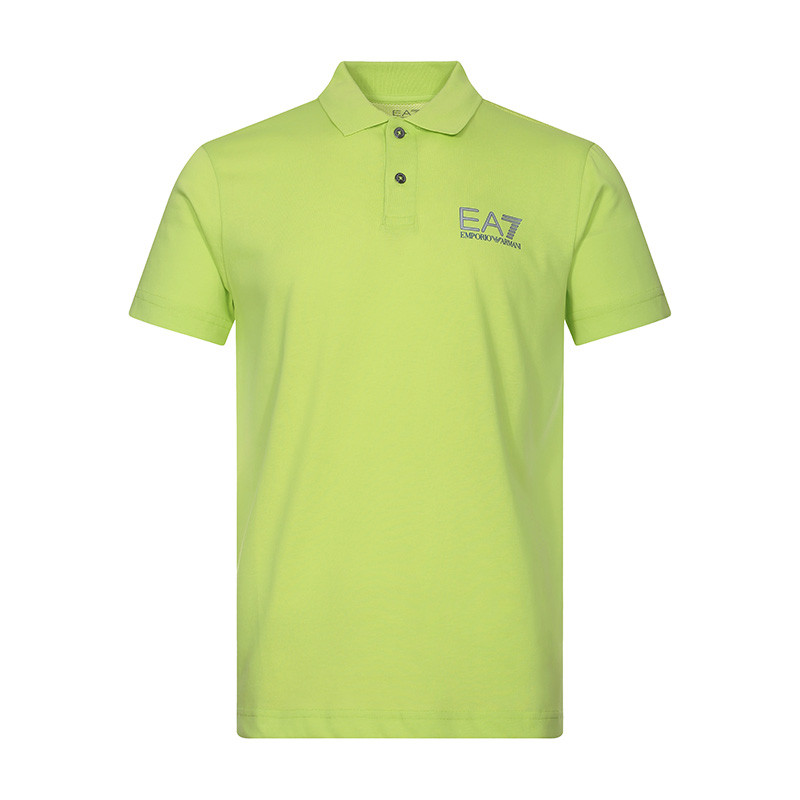EMPORIO ARMANI EA7 阿玛尼 男款混纺短袖POLO衫 3GPF69 PJJ6Z L 1872-荧光绿