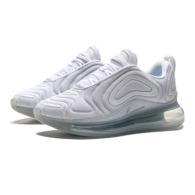 NIKE耐克女鞋休闲鞋AIR MAX 720时尚气垫跑步运动鞋AR9293 AR9293-101白色+白色+金属银灰+白金色 36.5码