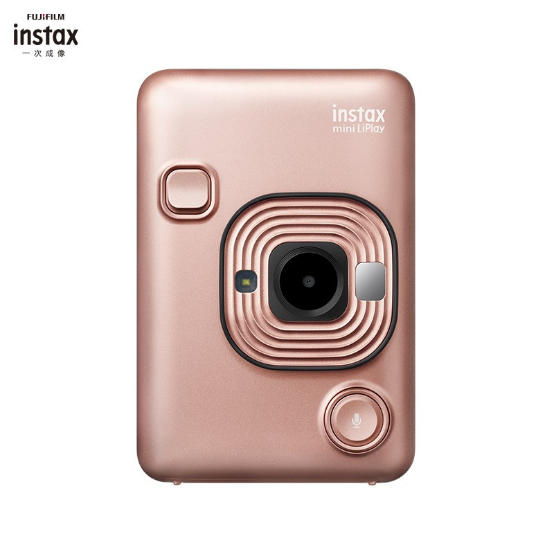 富士（FUJIFILM）instax mini LiPlay 数模一次成像相机立拍立得liplay有声 腮红金