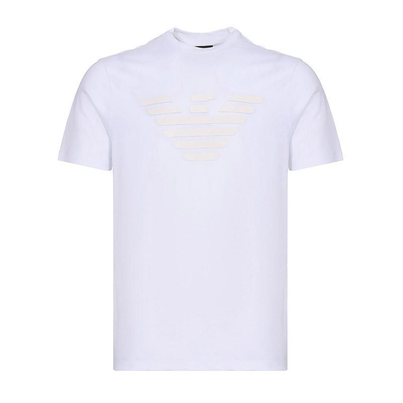 EMPORIO ARMANI 阿玛尼 男士棉质圆领短袖T恤衫 3G1T92 1J00Z 0134-白色 XL