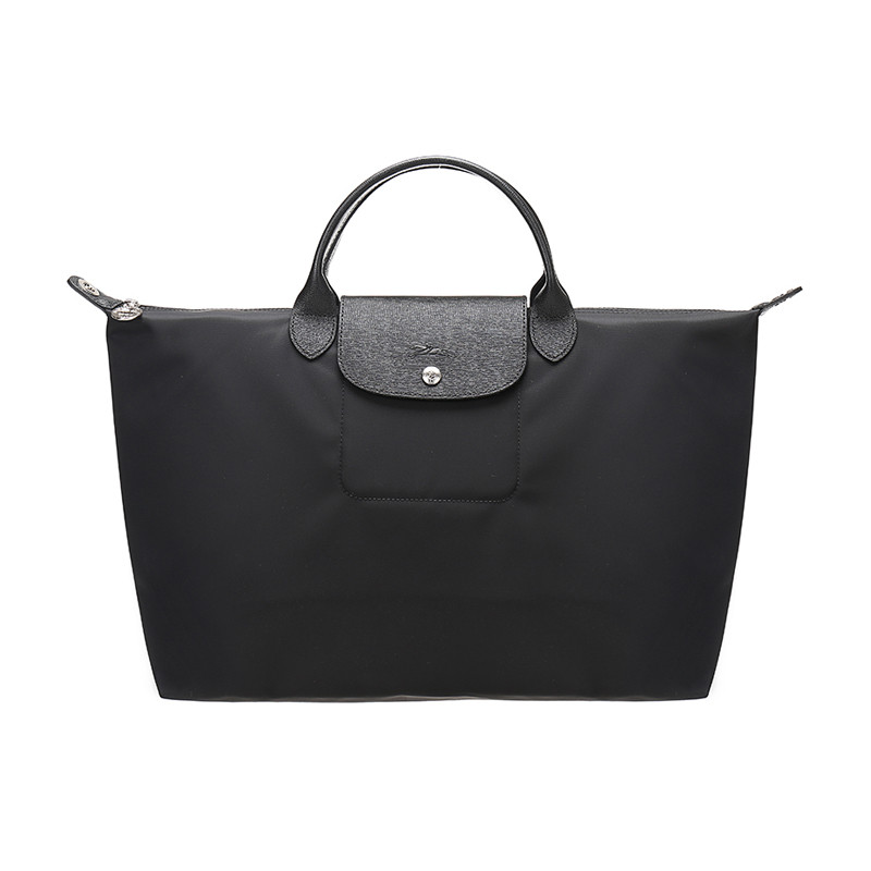 Longchamp 珑骧 女士LE PLIAGE NÉO系列织物短柄大号手提单肩包 1630 578 001-黑色