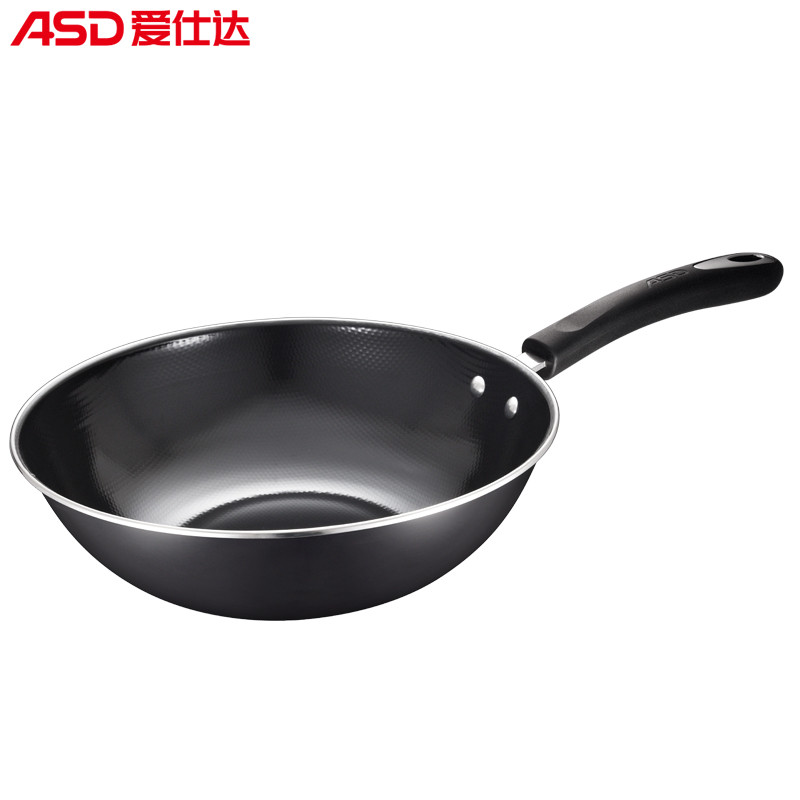 爱仕达（ASD) 铁锅 CF30T2WG 搪瓷炒锅