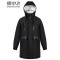 雪中飞冬季新款羽绒服男 潮牌男士羽绒衣中长款外套连帽学生 180 银帽里