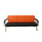 宏聚 SF0002 钢制皮沙发 接待专用沙发 简易沙发 会客沙发 休闲沙发 橙色