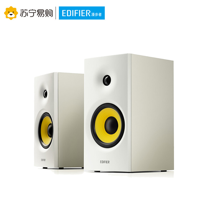 Edifier/漫步者 R1080BT 多媒体2.0木质音箱无线蓝牙小音响台式电脑 白色