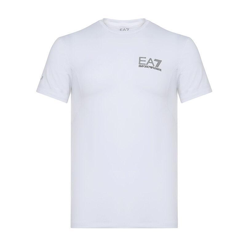 EMPORIO ARMANI EA7 阿玛尼 男士混纺圆领短袖T恤衫 8NPT02 PJ17Z 1100-白色 S